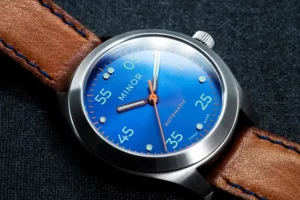 Reloj Automático Swiss Made Minor Heritage Electric Blue - minorwatches.com